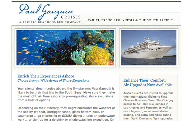 Paul Gauguin Cruises | Newsletter Template