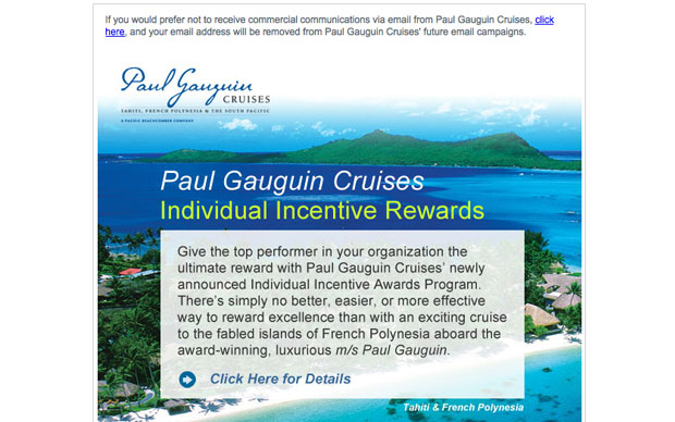 Paul Gauguin Cruises | Incentive Rewards