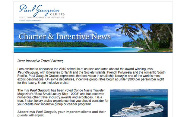 Paul Gauguin Cruises | Newsletter Template