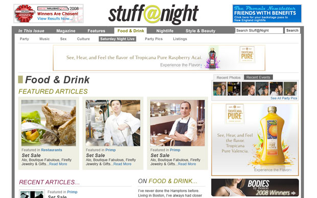 PMCG | StuffatNight.com Redesign