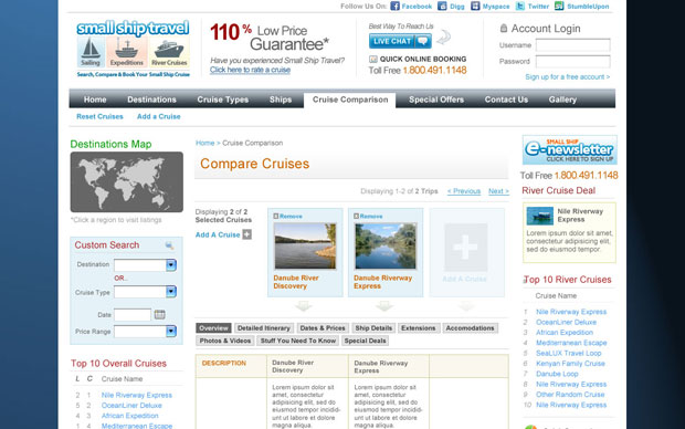 Small Ship Travel | Cruise Comparison