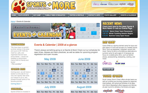 Sports And More | Events + Calendar